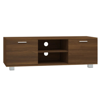 Tv-Meubel 120X40,5X35 Cm Bewerkt Hout Bruin Eikenkleur 120 x 40.5 x 35 cm