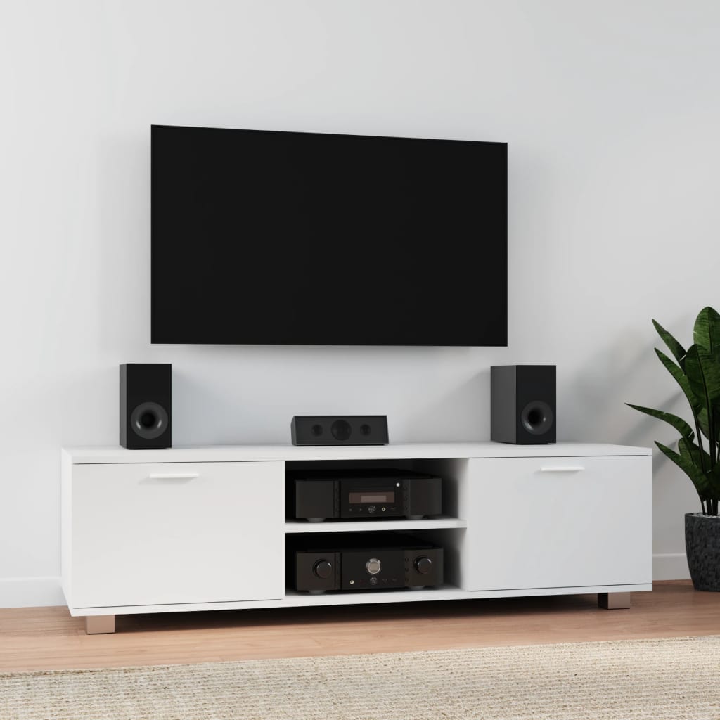 Tv-Meubel 40X40,5X35 Cm Bewerkt Hout 140 x 40.5 x 35 cm Wit