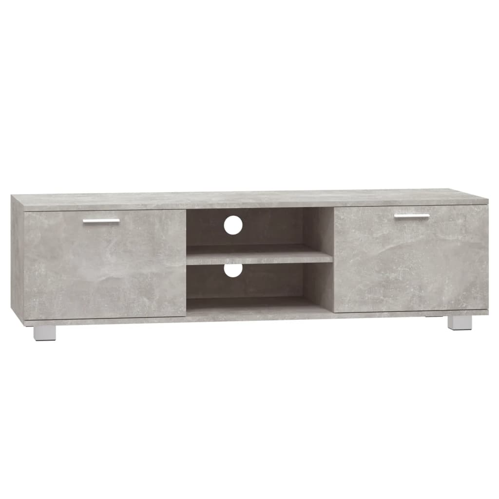 Tv-Meubel 40X40,5X35 Cm Bewerkt Hout 140 x 40.5 x 35 cm Betongrijs