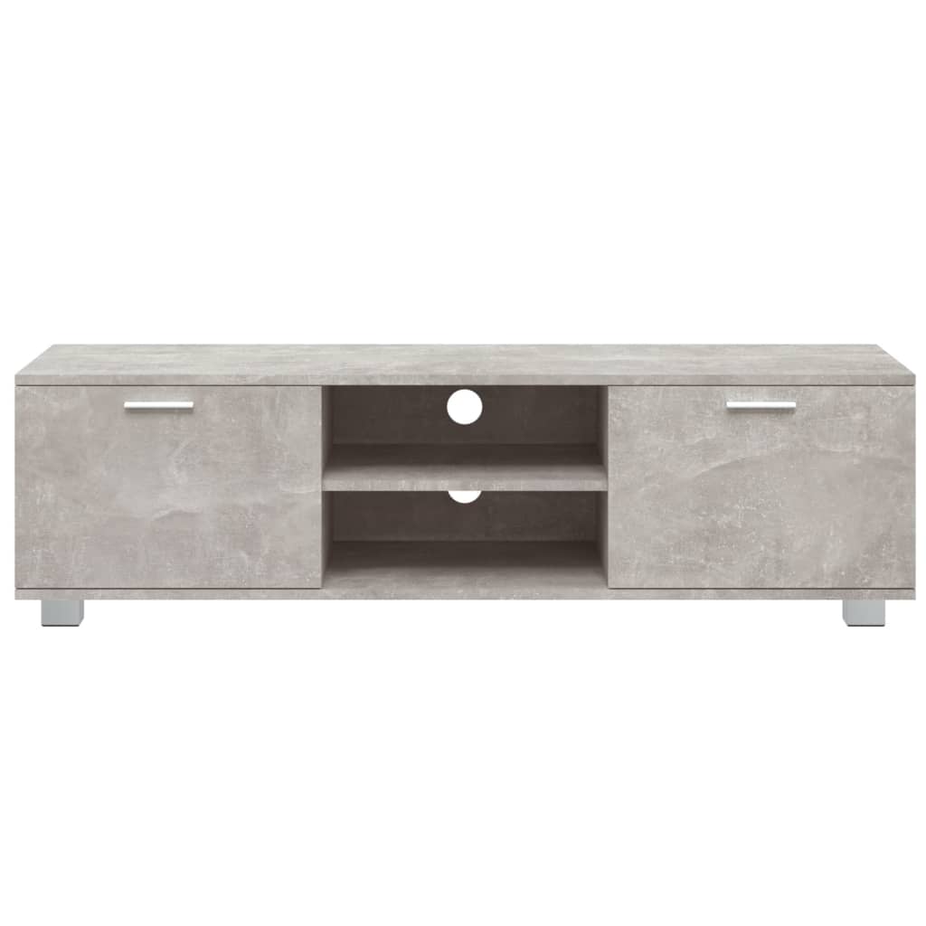 Tv-Meubel 40X40,5X35 Cm Bewerkt Hout 140 x 40.5 x 35 cm Betongrijs