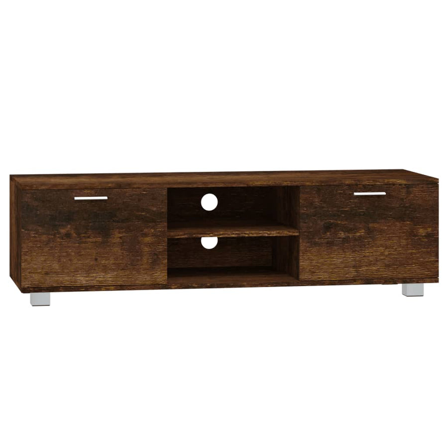 Tv-Meubel 40X40,5X35 Cm Bewerkt Hout Kleurig 140 x 40.5 x 35 cm Gerookt eiken