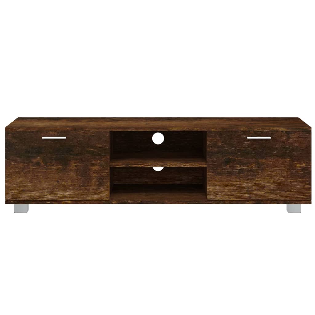 Tv-Meubel 40X40,5X35 Cm Bewerkt Hout Kleurig 140 x 40.5 x 35 cm Gerookt eiken