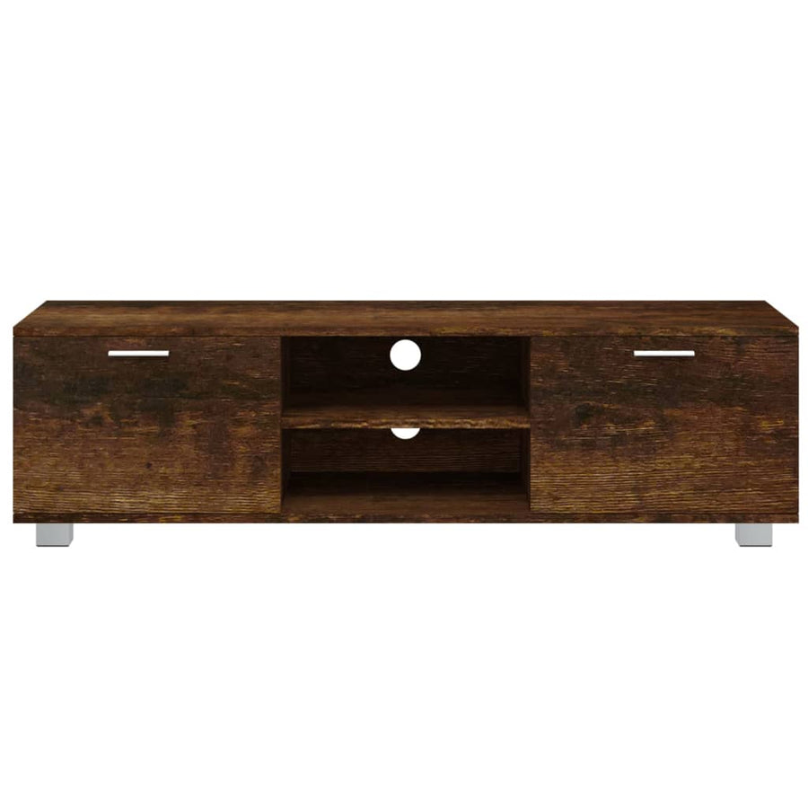 Tv-Meubel 40X40,5X35 Cm Bewerkt Hout Kleurig 140 x 40.5 x 35 cm Gerookt eiken