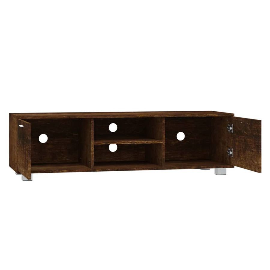 Tv-Meubel 40X40,5X35 Cm Bewerkt Hout Kleurig 140 x 40.5 x 35 cm Gerookt eiken