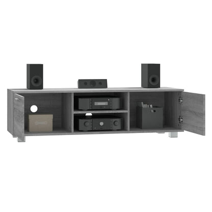 Tv-Meubel 140X40,5X35 Cm Bewerkt Hout Grijs Sonoma Eikenkleurig 140 x 40.5 x 35 cm