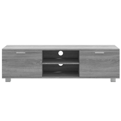 Tv-Meubel 140X40,5X35 Cm Bewerkt Hout Grijs Sonoma Eikenkleurig 140 x 40.5 x 35 cm