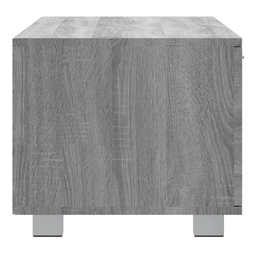 Tv-Meubel 140X40,5X35 Cm Bewerkt Hout Grijs Sonoma Eikenkleurig 140 x 40.5 x 35 cm