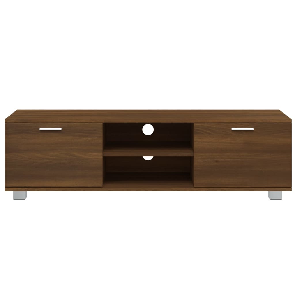 Tv-meubel 140x40,5x35 cm bewerkt hout bruin eikenkleur