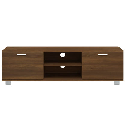 Tv-meubel 140x40,5x35 cm bewerkt hout bruin eikenkleur