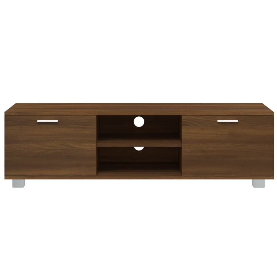 Tv-meubel 140x40,5x35 cm bewerkt hout bruin eikenkleur