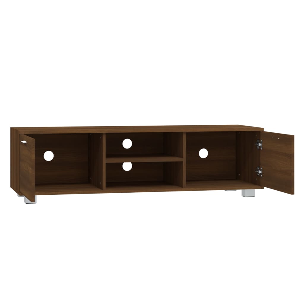 Tv-meubel 140x40,5x35 cm bewerkt hout bruin eikenkleur