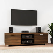 Tv-meubel 140x40,5x35 cm bruin bewerkt hout