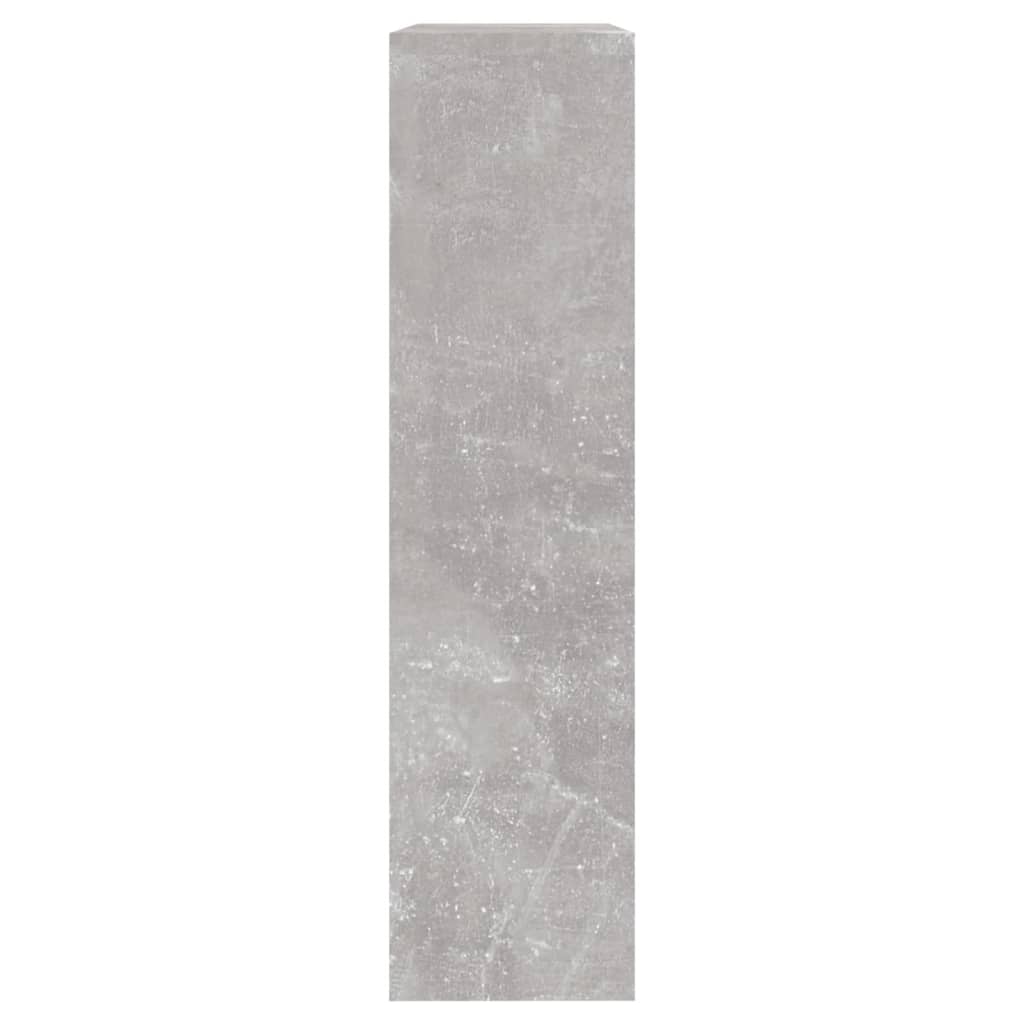Schoenenkast met spiegel 2-laags 63x17x67 cm betongrijs 63 x 17 x 67 cm Betongrijs
