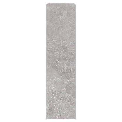 Schoenenkast met spiegel 2-laags 63x17x67 cm betongrijs 63 x 17 x 67 cm Betongrijs