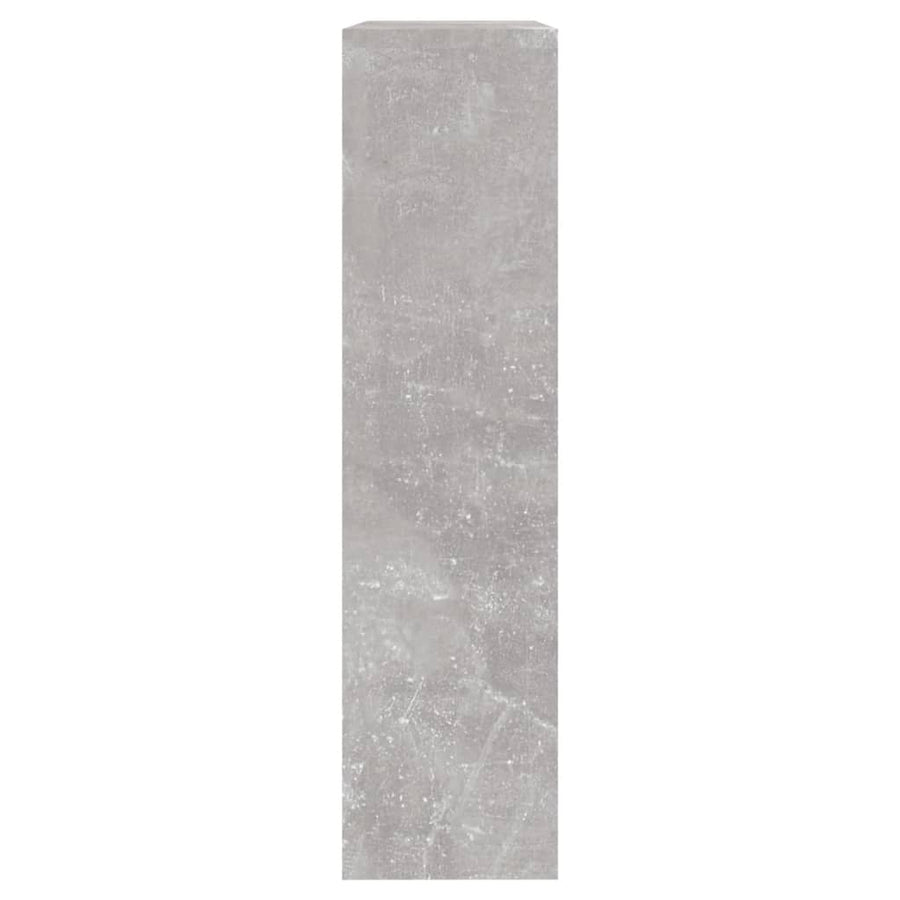 Schoenenkast met spiegel 2-laags 63x17x67 cm betongrijs 63 x 17 x 67 cm Betongrijs