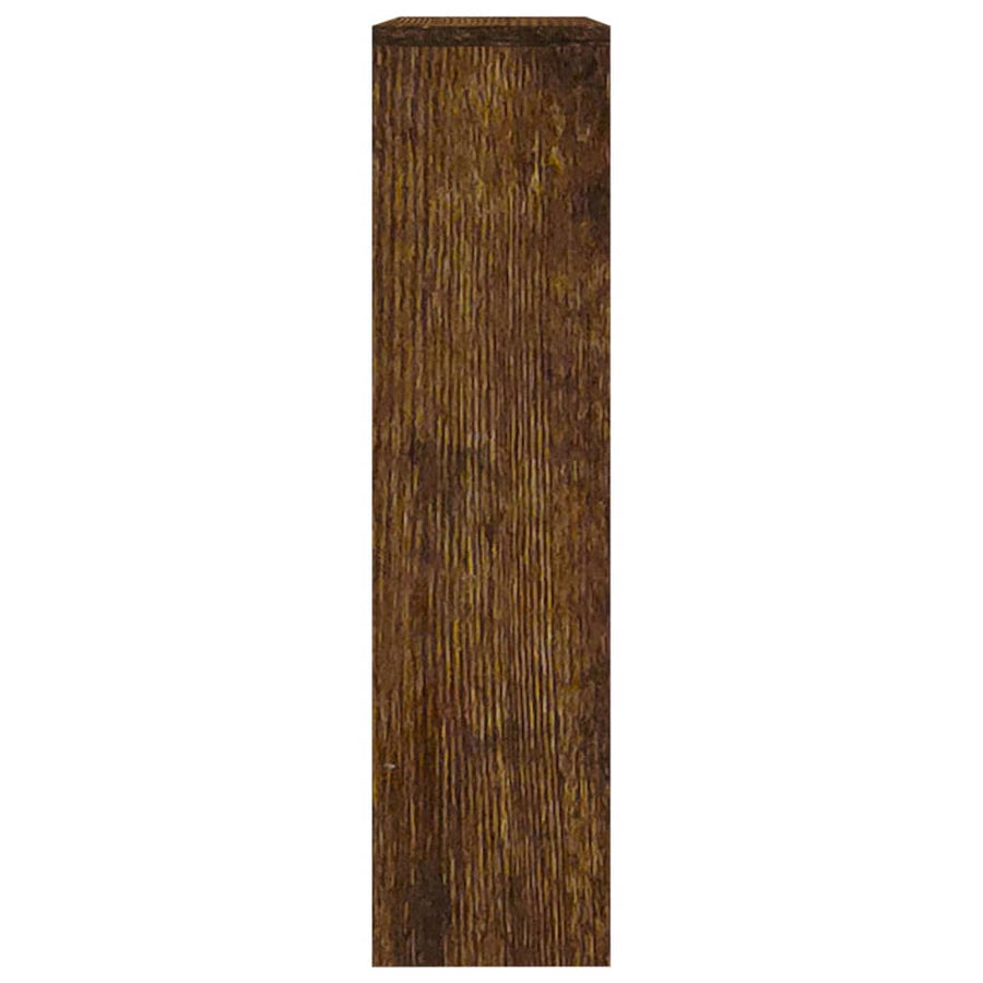 Schoenenkast met spiegel 2-laags 63x17x67 cm gerookt eiken 63 x 17 x 67 cm Gerookt eiken