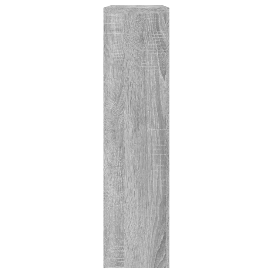 Schoenenkast met spiegel 2-laags 63x17x67 cm grijs sonoma 63 x 17 x 67 cm Grijs sonoma