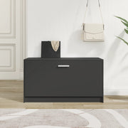 Schoenenbank 80x24x45 cm bewerkt hout zwart