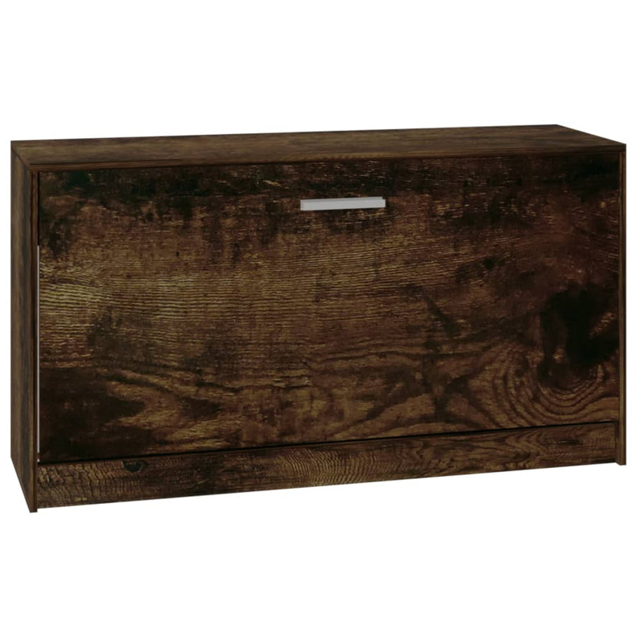 Schoenenbank 80x24x45 cm bewerkt hout gerookt eiken Gerookt eiken