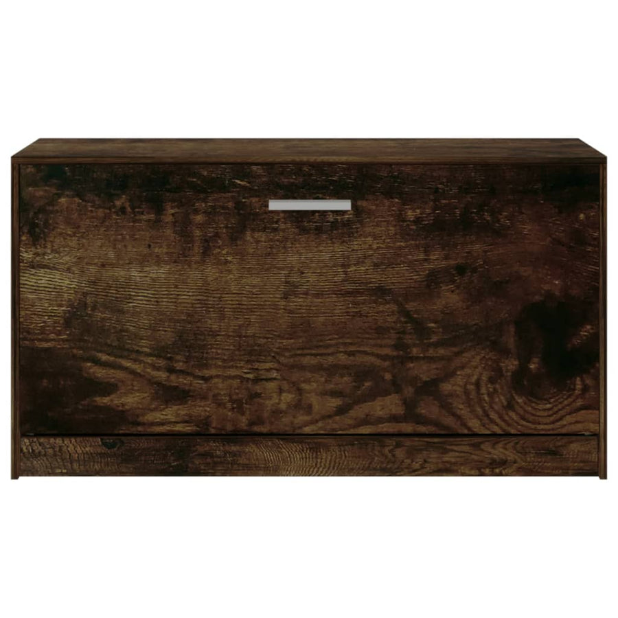 Schoenenbank 80x24x45 cm bewerkt hout gerookt eiken Gerookt eiken