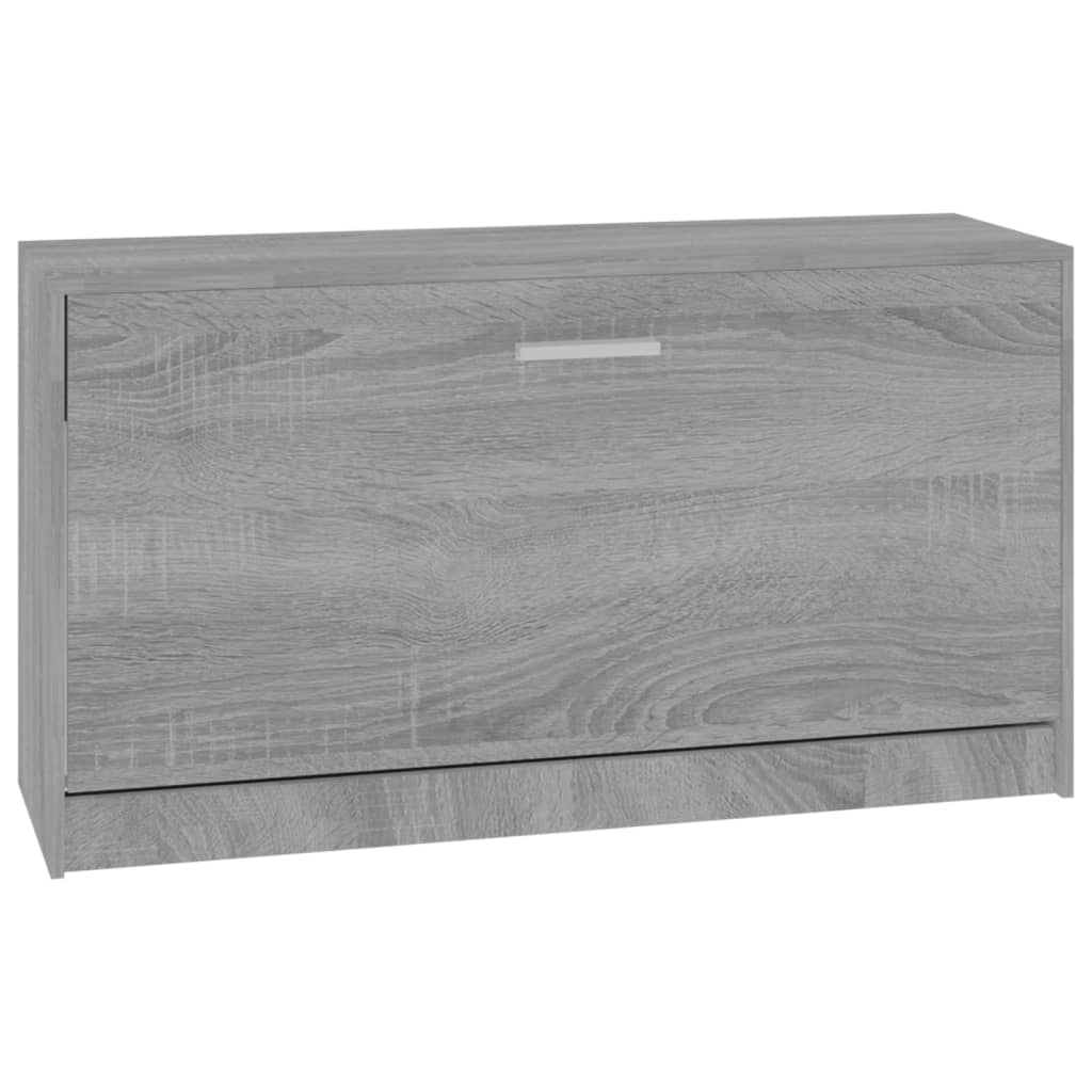 Schoenenbank 80x24x45 cm bewerkt hout grijs sonoma eikenkleur Grijs sonoma