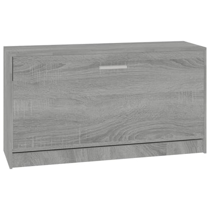 Schoenenbank 80x24x45 cm bewerkt hout grijs sonoma eikenkleur Grijs sonoma