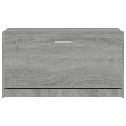 Schoenenbank 80x24x45 cm bewerkt hout grijs sonoma eikenkleur Grijs sonoma