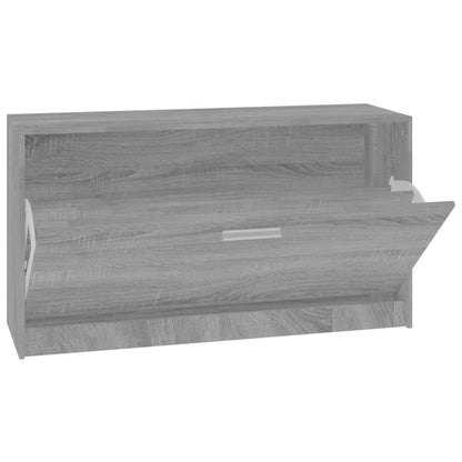 Schoenenbank 80x24x45 cm bewerkt hout grijs sonoma eikenkleur Grijs sonoma