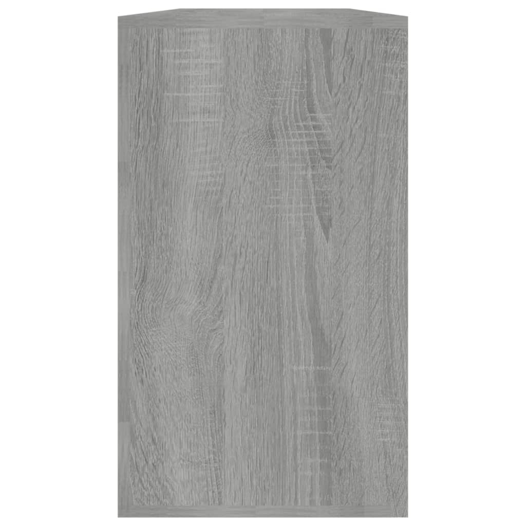 Schoenenbank 80x24x45 cm bewerkt hout grijs sonoma eikenkleur Grijs sonoma