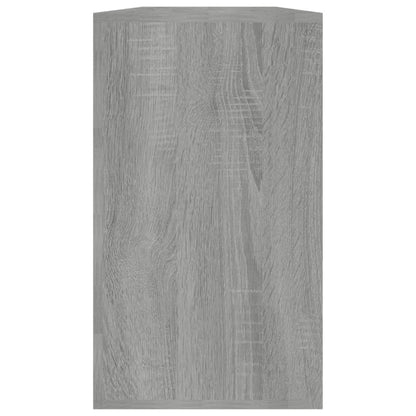 Schoenenbank 80x24x45 cm bewerkt hout grijs sonoma eikenkleur Grijs sonoma
