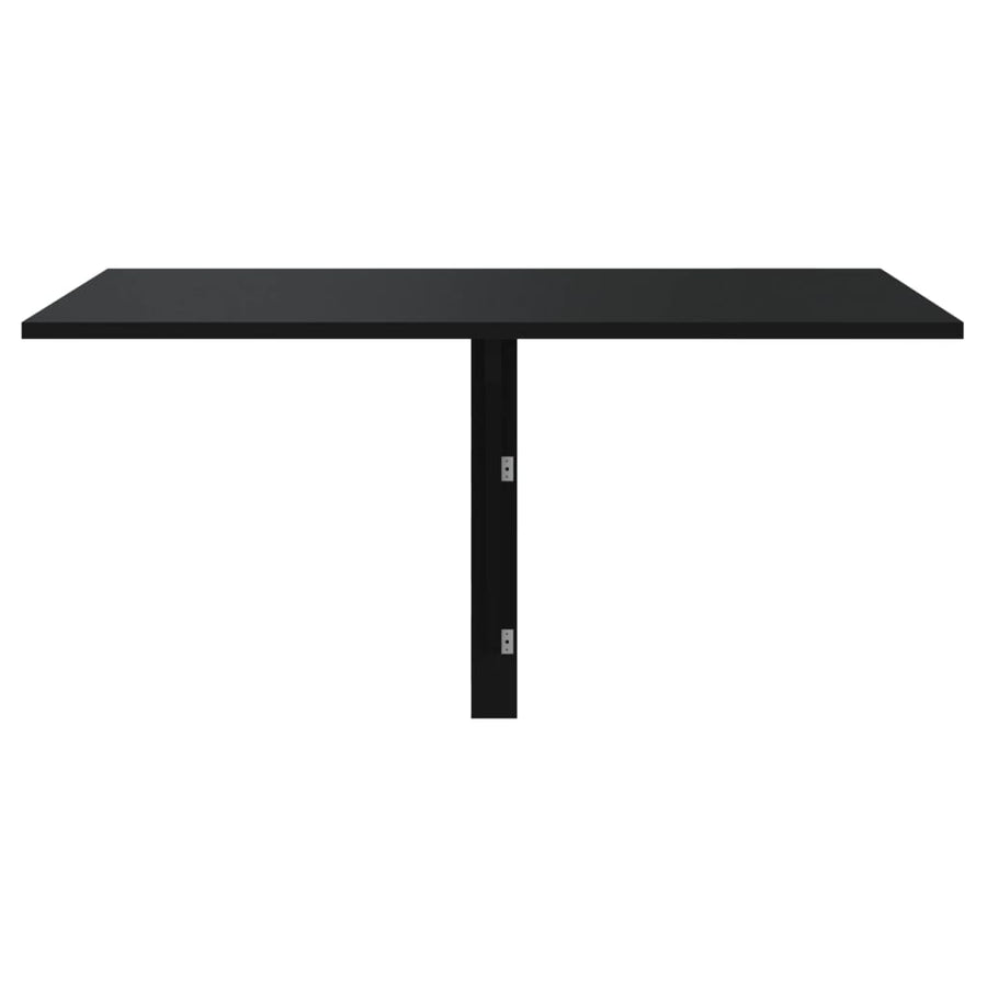 Wandtafel Inklapbaar 00X60X56 Cm Bewerkt Hout Zwart