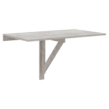 Wandtafel Inklapbaar 00X60X56 Cm Bewerkt Hout Betongrijs