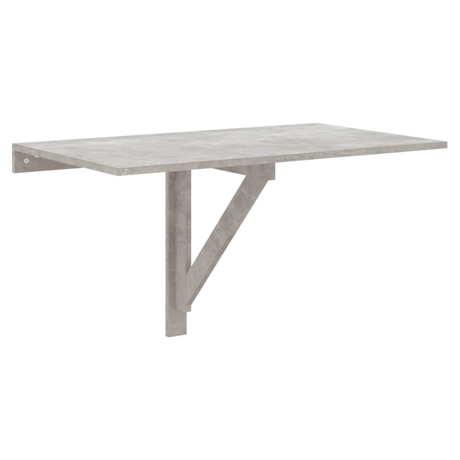 Wandtafel Inklapbaar 00X60X56 Cm Bewerkt Hout Betongrijs