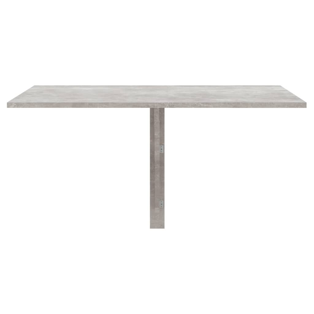 Wandtafel Inklapbaar 00X60X56 Cm Bewerkt Hout Betongrijs
