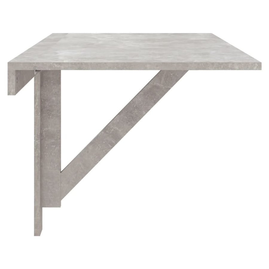 Wandtafel Inklapbaar 00X60X56 Cm Bewerkt Hout Betongrijs
