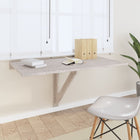 Wandtafel inklapbaar 100x60x56 cm betongrijs bewerkt hout