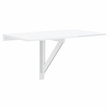 Wandtafel Inklapbaar 00X60X56 Cm Bewerkt Hout Hoogglans wit