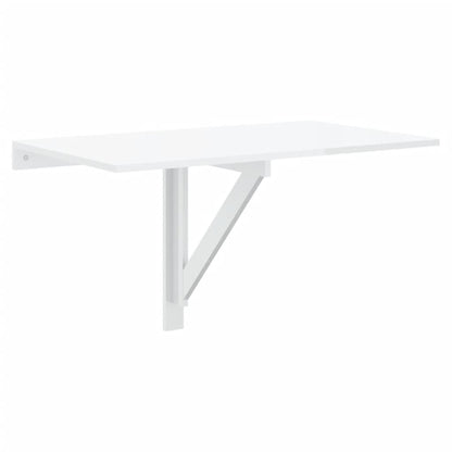 Wandtafel Inklapbaar 00X60X56 Cm Bewerkt Hout Hoogglans wit