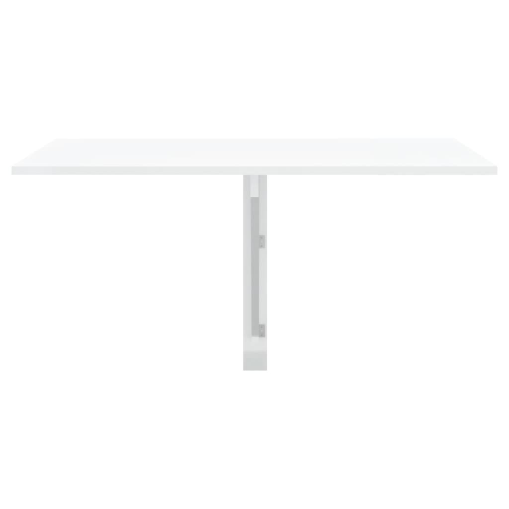 Wandtafel Inklapbaar 00X60X56 Cm Bewerkt Hout Hoogglans wit