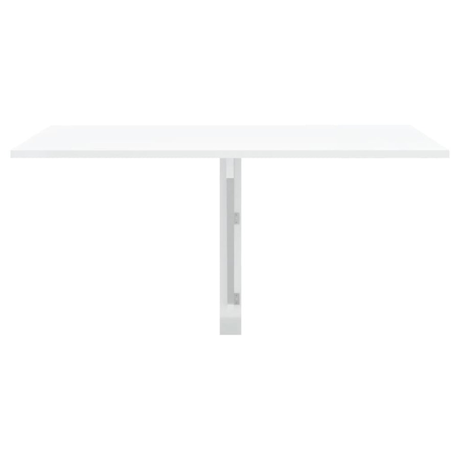 Wandtafel Inklapbaar 00X60X56 Cm Bewerkt Hout Hoogglans wit