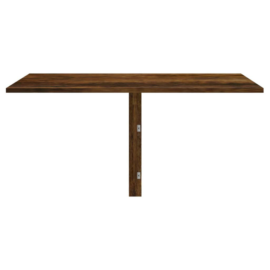 Wandtafel Inklapbaar 00X60X56 Cm Bewerkt Hout Gerookt eiken