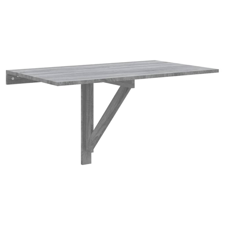 Wandtafel Inklapbaar 00X60X56 Cm Bewerkt Hout Grijs sonoma