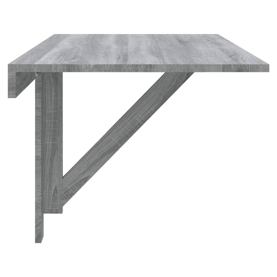Wandtafel Inklapbaar 00X60X56 Cm Bewerkt Hout Grijs sonoma