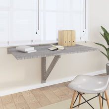 Wandtafel Inklapbaar 00X60X56 Cm Bewerkt Hout Grijs sonoma