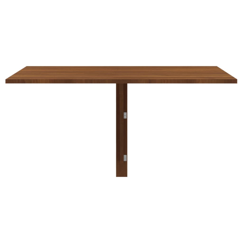 Wandtafel Inklapbaar 00X60X56 Cm Bewerkt Hout Bruineiken