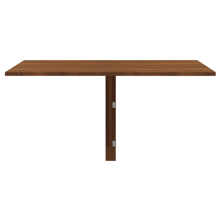 Wandtafel Inklapbaar 00X60X56 Cm Bewerkt Hout Bruineiken