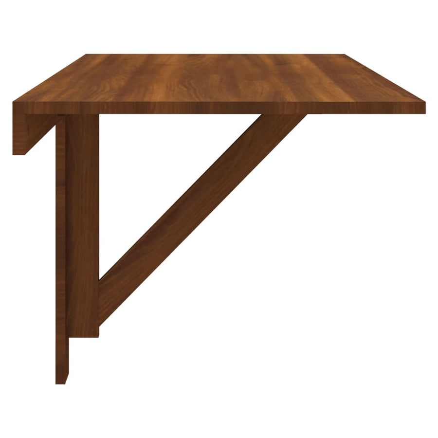 Wandtafel Inklapbaar 00X60X56 Cm Bewerkt Hout Bruineiken