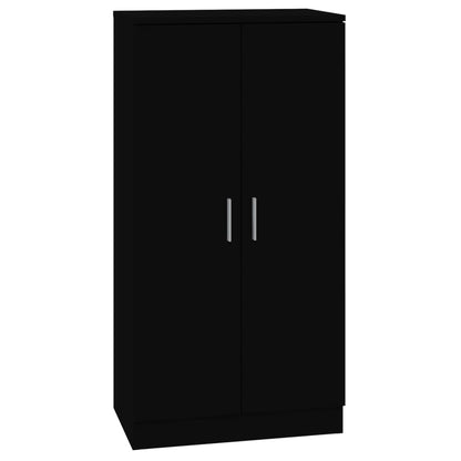Schoenenkast 55X35X108 Cm Bewerkt Hout Zwart