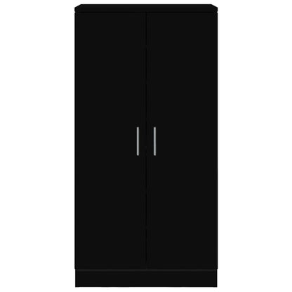 Schoenenkast 55X35X108 Cm Bewerkt Hout Zwart