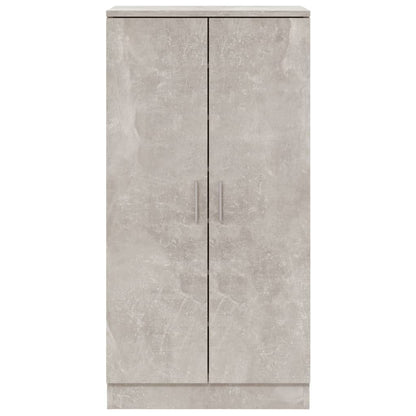 Schoenenkast 55X35X108 Cm Bewerkt Hout Betongrijs